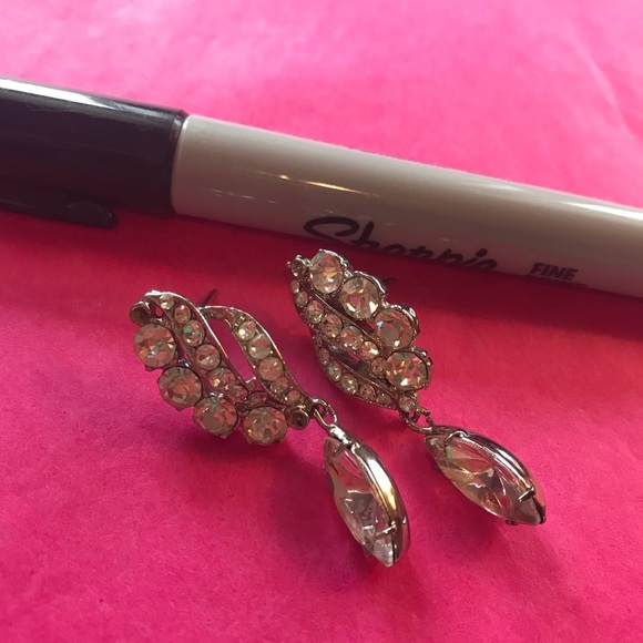 Rhinestone Earrings - Picture 1 of 3